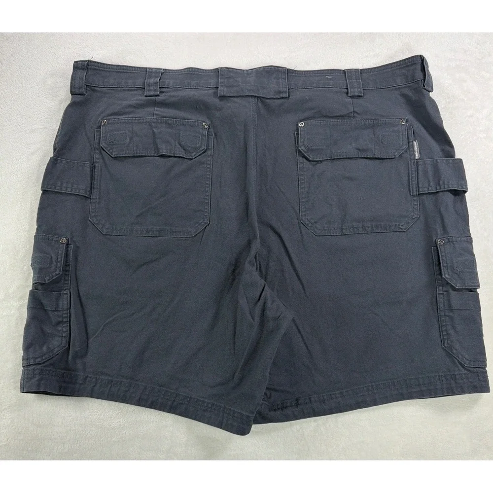 Duluth Trading Co Flex Fire Hose Cargo Relaxed Fit Cotton Gray Mens 48 Rugged